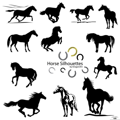 horse tattoo design. tattoo Royalty-Free Vector