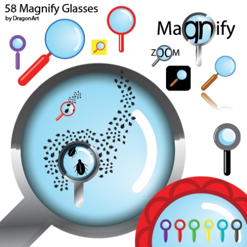magnifier icon png. Format: 1 eps/pdf/svg, 2 png
