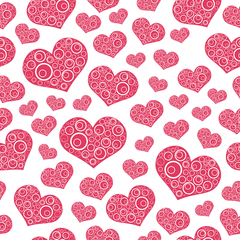 Heart Love Pictures on Seamless Hearts Pattern Background Vector   Dragonartz Designs  We