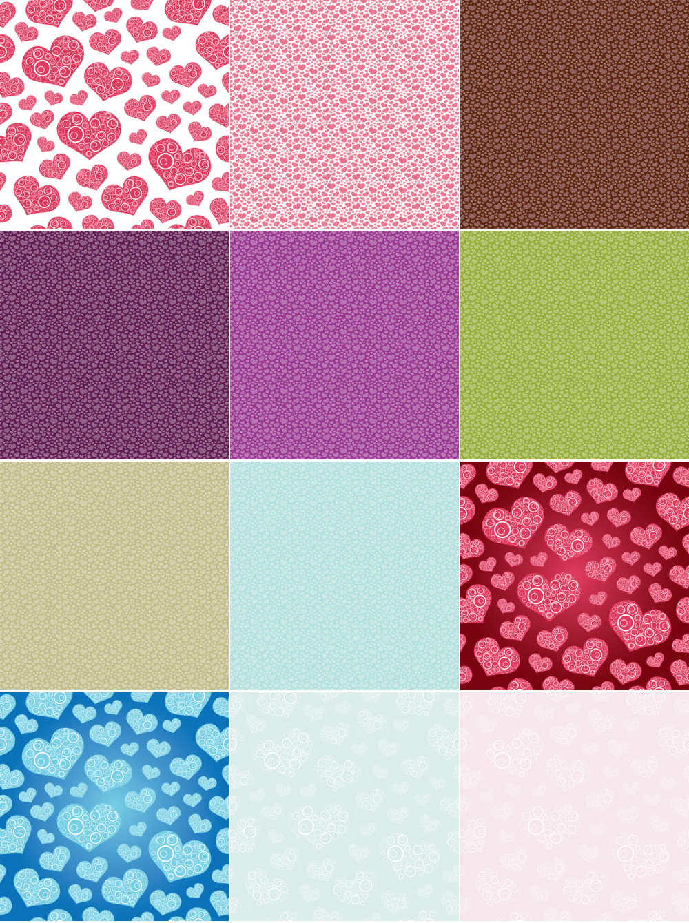 Seamless Hearts Pattern Background Vector