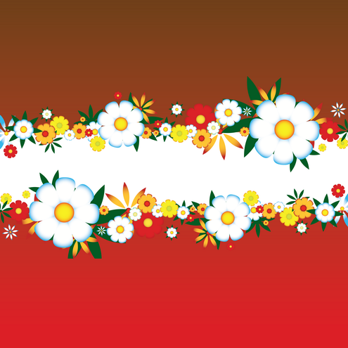 wallpaper vector flower. vector-spring-flower-card-02-