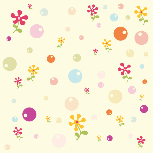 powerpoint backgrounds flowers. _Vector - Kids Background