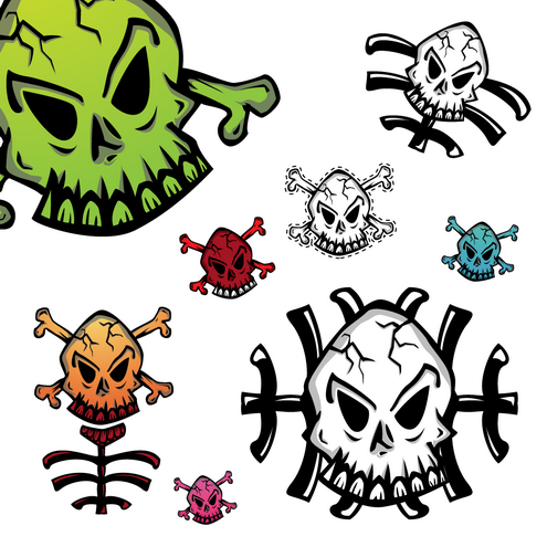 Another skull design useful as clipart or design element Have fun using