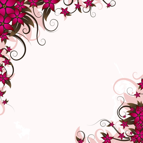 Floral Announcement Card 2 Vector « DragonArtz Designs (we moved to 