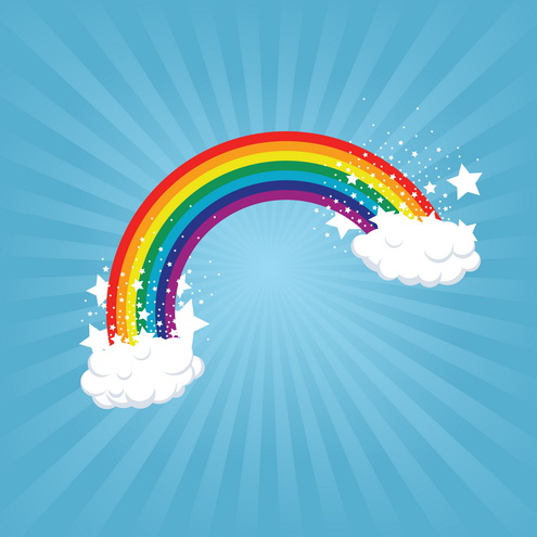 Nature Wallpaper on Rainbow In The Clouds Vector   Dragonartz Designs  We Moved To