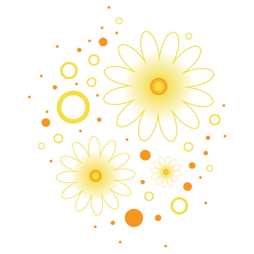 thank you flowers clip art. Vector - Colorful Flowers 01