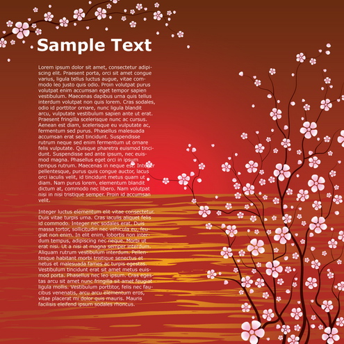 japanese cherry tree pictures. _Vector - Japanese Cherry