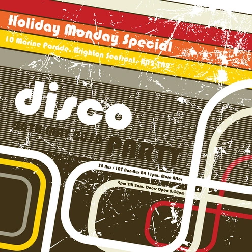 disco wallpaper. Retro disco Background Vector