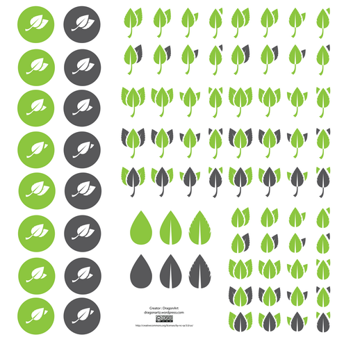 _vector-ecology-leaves-icons-preview-by-dragonart