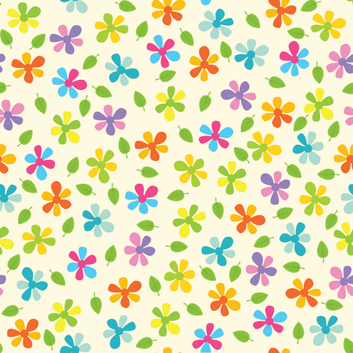 _Vector - Summer Flower Seamless Pattern Preview by DragonArt