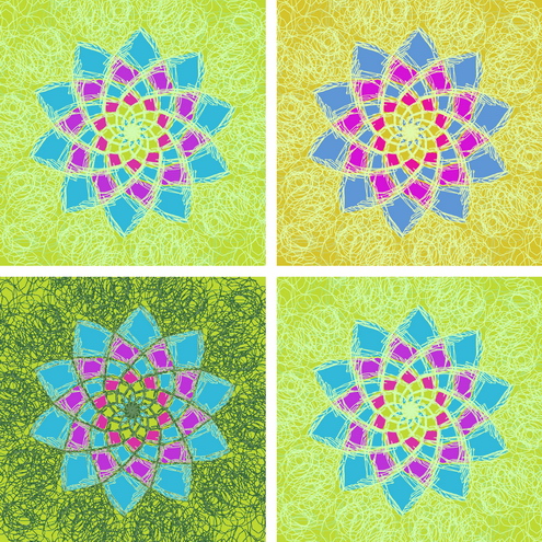 _Graphics - Colorful Flower Pattern prev2 by DragonArt