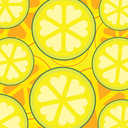 Vector - Abstract Fruit Slices 05 by DragonArt