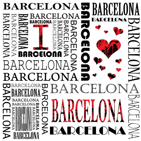 Vector - I Love Barcelona 02 by DragonArt