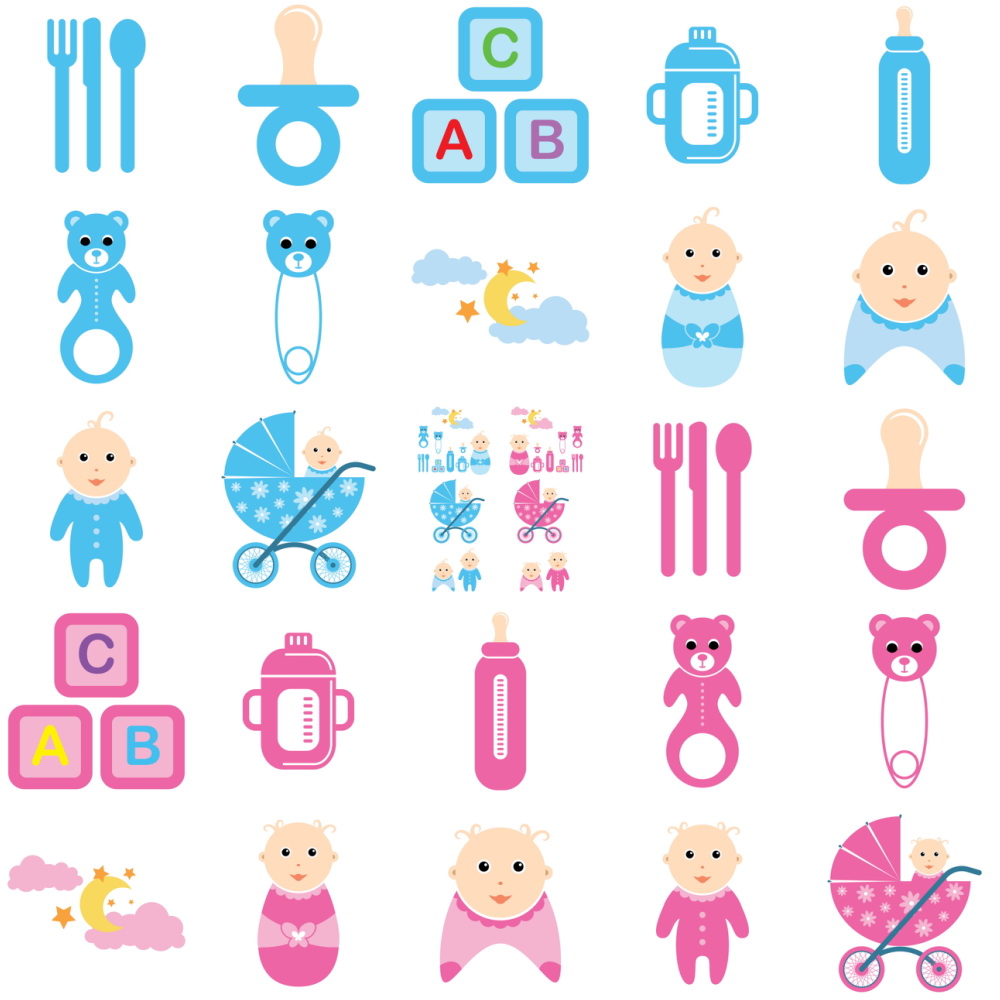 baby shower vector clipart - photo #45