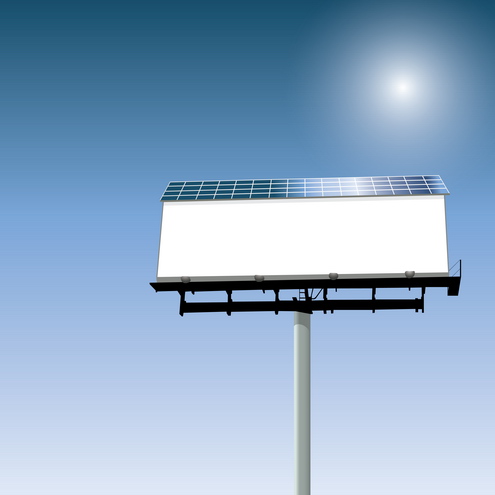 Vector - Solar Powered Billboard 05 by DragonArt
